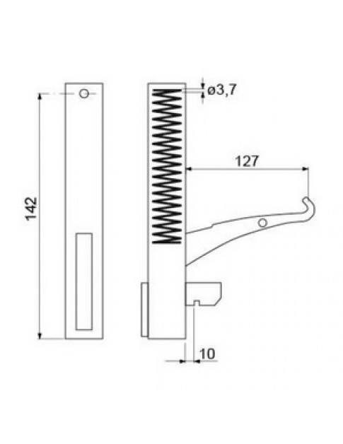 Петля дверей для конвекційної печі Bartscher/Unox 700000 (ліва/права)