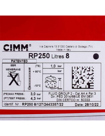 Розширювальний бак Cimm 8 л для газового котла Baxi ECO Compact, ECO-5 Compact, Power HT 710418200