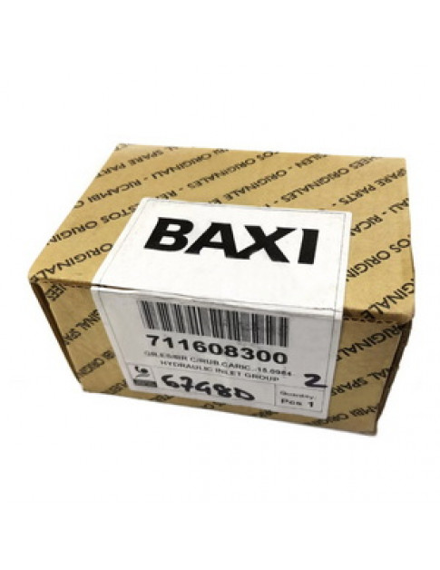 Гідравлічний вузол подачі (латунний) для газового котла Baxi ECO Four/Luna 3, Westen Star Digit 711608300 Гідравлічний вузол подачі (латунний) для газового котла Baxi ECO Four/Luna 3, Westen Star Digit 711608300