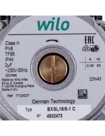 Насос циркуляційний у зборі Wilo BXSL15/5-1 83 Вт для газового котла Baxi Fourtech, Main Four, Westen Pulsar, Quasar 721957500