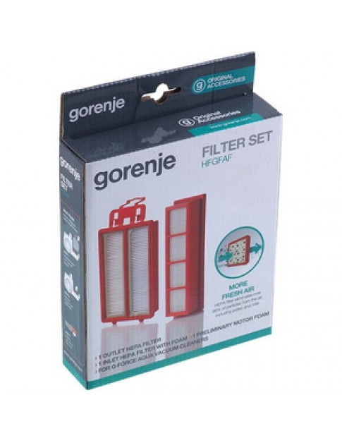 Набір фільтрів HEPA (контейнера + вихідний) HFGFAF для пилососа Gorenje 731228
