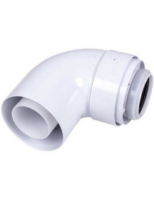 Коліно димоходу 87° D=60/100 мм для газового конденсаційного котла Viessmann 7373226