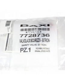 Запобіжний клапан 3 бар для газового котла Baxi Duo-Tec, Fourtech, Main Four/5, Westen Pulsar D 7728736