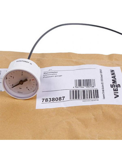 Манометр 0-4 бар для конденсаційного котла Viessmann Vitodens 100-W WB1C, B1KC/B1HC 7838087
