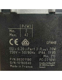 Частотний циркуляційний насос Grundfos UPM3 15-60 2-42W для конденсаційного котла Viessmann 7876449