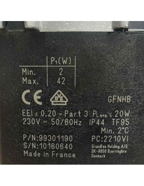 Частотний циркуляційний насос Grundfos UPM3 15-60 2-42W для конденсаційного котла Viessmann 7876449