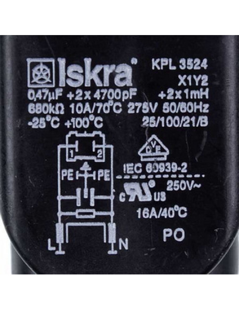 Сетевой фильтр для стиральной машины Hansa 8017534 KPL3524 250V