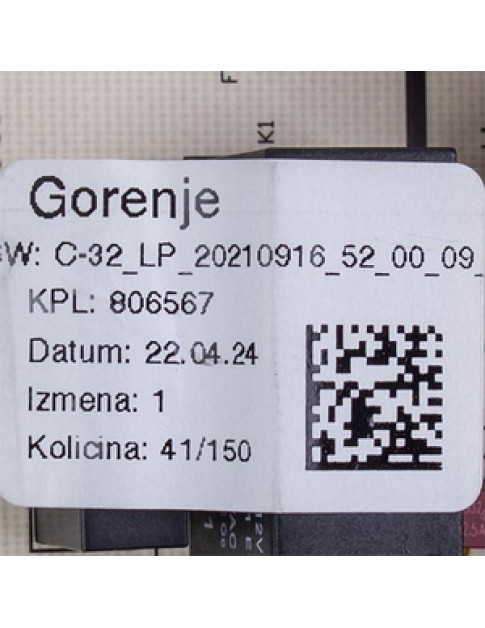 Модуль керування для холодильника Gorenje 806567