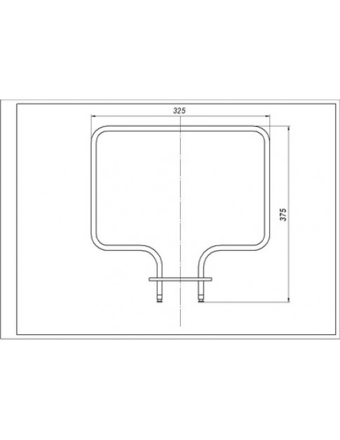 Тен нижній 8072470027 1000W для духовки Electrolux 