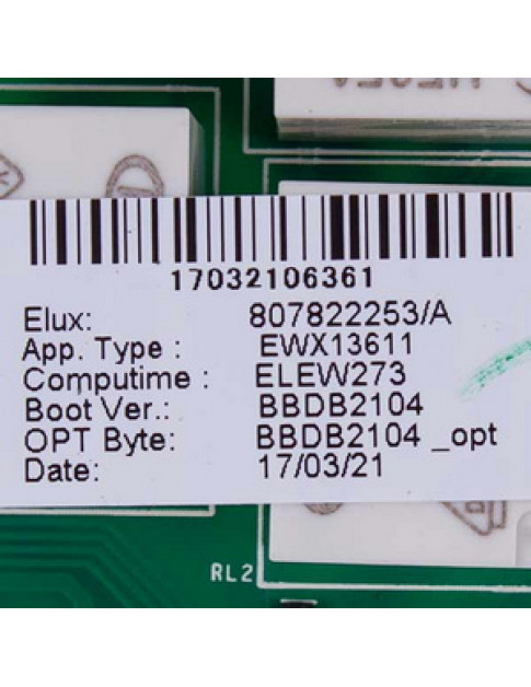 Плата управления для стиральной машины Электролюкс 8078222539 (без прошивки)