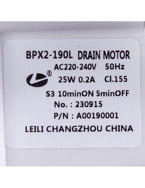 Помпа (насос) для пральної машини Electrolux 8583792418508 Askoll 25 Вт BPX2-190L (контакти роздільні ззаду)