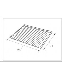Решітка AC054 для духовки Gorenje 860954 455х340mm