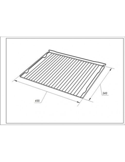 Решітка AC054 для духовки Gorenje 860954 455х340mm Решітка AC054 для духовки Gorenje 860954 455х340mm