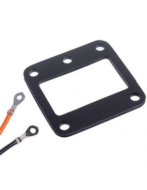 Тен парогенератора з прокладкою Rational 87.00.366 9000W 230/400V L=190mm, фланець 82x80mm