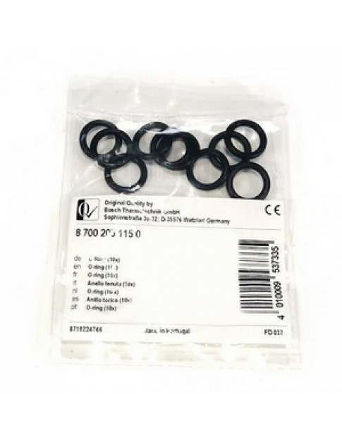 Комплект прокладок O-Ring (10 шт.) для газової колонки Junkers, Bosch Therm 4000/6000 87002051150 Комплект прокладок O-Ring (10 шт.) для газової колонки Junkers, Bosch Therm 4000/6000 87002051150