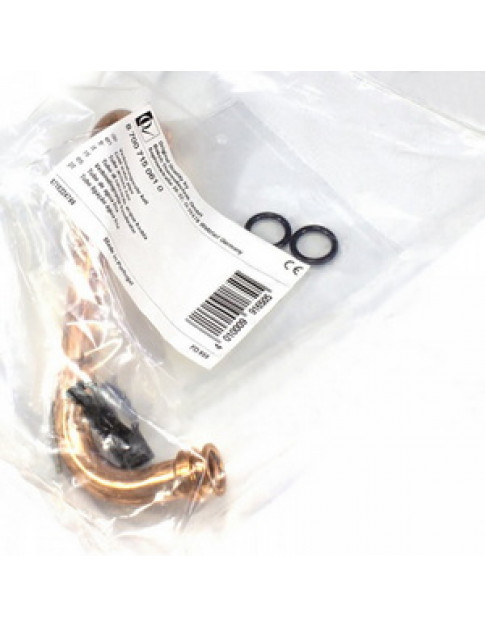 Патрубок теплообмінника для газової колонки Junkers Minimaxx, Bosch Therm 4000 87007150610