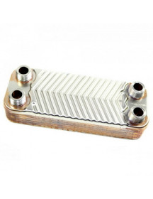 Теплообмінник пластинчастий ГВП (12 пластин) для газового котла Junkers Appliance, Bosch Eurostar ZW 87054062030 Теплообмінник пластинчастий ГВП (12 пластин) для газового котла Junkers Appliance, Bosch Eurostar ZW 87054062030