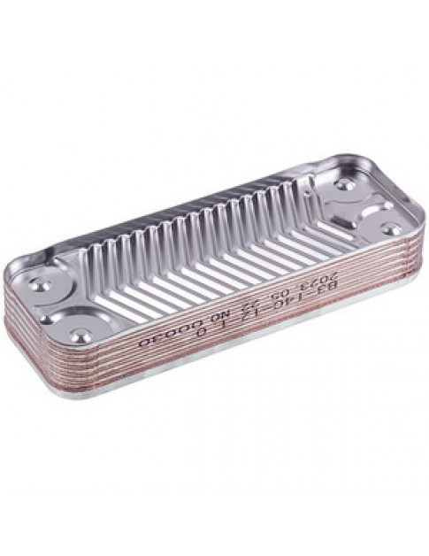 Теплообмінник пластинчастий ГВП (12 пластин) для газового котла 8705406287 Теплообмінник пластинчастий ГВП (12 пластин) для газового котла 8705406287