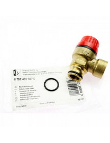 Запобіжний клапан 3 бар для газового котла Junkers Euroline, Ceraclass, Bosch Gas 3000 ZS/ZW 8707401027
