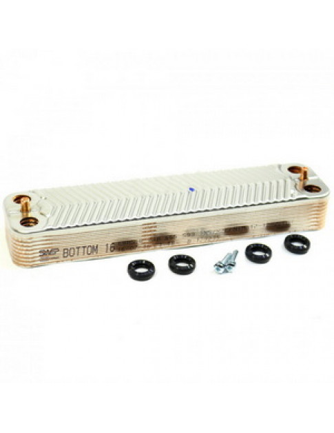 Теплообмінник пластинчастий ГВП Swep (16 пластин) для конденсаційного котла Bosch Condens 5000 ZBS 87161064360 Теплообмінник пластинчастий ГВП Swep (16 пластин) для конденсаційного котла Bosch Condens 5000 ZBS 87161064360