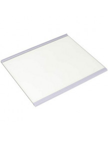 Полиця для двокамерного холодильника Gorenje 889120 300x255mm (скляна з обрамленням, ліве відділення)