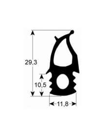 Ущільнювач дверей для пароконвектомата Electrolux, Zanussi FCZ, AOS, EJN 20 рівн. серії 900276 480x1460mm