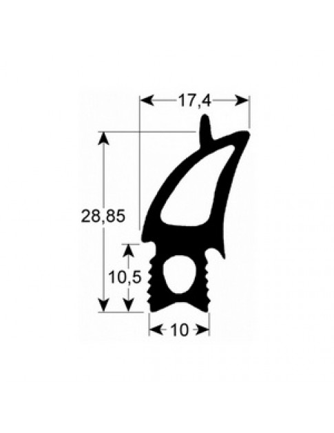 Ущільнювач дверей для пароконвектомата Rational CM, CPC 10 рівнів серії 900291 470x785mm