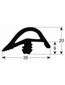 Ущільнювач дверей для пароконвектомата Kuppersbusch KEG0202, CPL110 900346 530x730mm