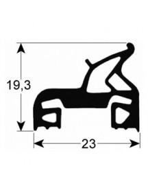Ущільнювач дверей для пароконвектомата Electrolux, Zanussi FCF, FCS, ECV 20 рівнів серії 900434 655x1400mm