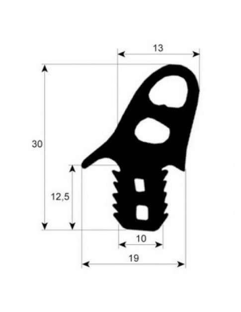 Ущільнювач дверей (резинка) для пароконвектомата Wiesheu-Wiwa 900750