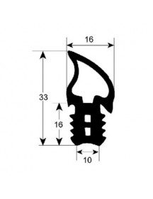 Ущільнювач дверей гумка для пароконвектомата MKN Hans Dampf 10 рівнів серії 900784 610x750мм
