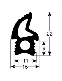 Ущільнювач дверей (резинка) для пароконвектомата, конвекційної печі Unox, Bartscher, Garbin 900805