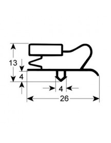 Ущільнення дверей гумка для холодильного столу Fagor MSP, MPP, MPN серії 900893 450x580мм профіль 9013 Ущільнення дверей гумка для холодильного столу Fagor MSP, MPP, MPN серії 900893 450x580мм профіль 9013