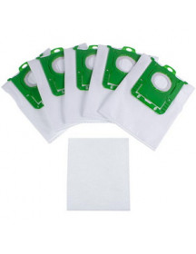 Набір мішків синтетичних (5шт) 1800 + фільтр мотора для пилососа Electrolux 900168818