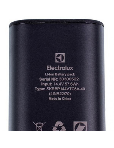Акумулятор для акумуляторного пилососа Electrolux 900923609 14.4V Li-ion 4.0Ah ZE167 Акумулятор для акумуляторного пилососа Electrolux 900923609 14.4V Li-ion 4.0Ah ZE167