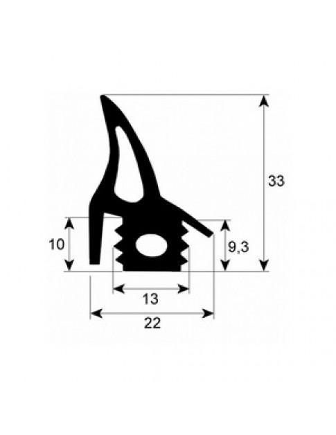 Ущільнювач дверей для пароконвектомата Eloma, Palux 901277 2275mm