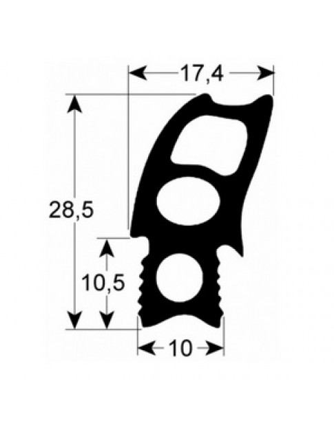 Ущільнення дверей гумка для пароконвектомата Rational CM, SCC, WE, iCombi 6 рівнів серії 901403 470x500мм Ущільнення дверей гумка для пароконвектомата Rational CM, SCC, WE, iCombi 6 рівнів серії 901403 470x500мм