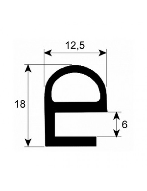 Ущільнювач дверей для пароконвектомата Bourgeois CP1012, CP1022 серії 901409 2530мм
