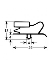 Ущільнювач ящика гумка для холодильного столу Fagor 901529 370x245мм профіль 9013 Ущільнювач ящика гумка для холодильного столу Fagor 901529 370x245мм профіль 9013