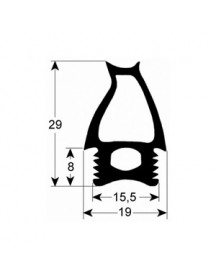Ущільнювач дверей для пароконвектомата Angelo Po FX, BX 6 рівнів серії 901622 475x475mm