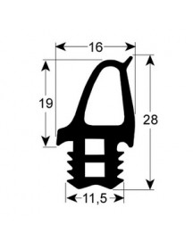 Ущільнювач дверей гумка для пароконвектомата Retigo B623i, O623i серії 901720 405х405мм