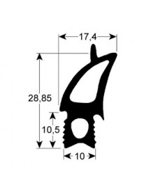 Ущільнювач дверей гумка для пароконвектомата Rational СD61, ORIGINAL 902219 465x520мм