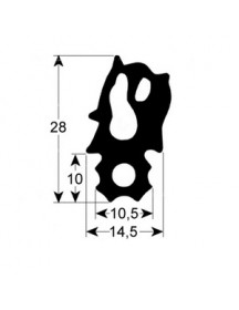 Ущільнювач дверей для пароконвектомата Rational CM, SCC, WE 6 рівн.серії 902221 470x500mm