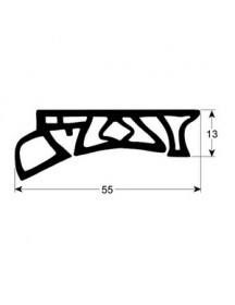 Ущільнення дверей (гумка), візки-фіксатори для пароконвектомата Rational CM, SCC, WE серії RT2400187 902231 575мм
