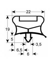 Ущільнення дверей для барного холодильника Electrolux, Zanussi серії RCSR, RUCR 902546 561x685мм профіль 9794