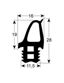 Ущільнення дверей гумка для пароконвектомата Retigo B1011i, O1011b серії 902765 625x743мм