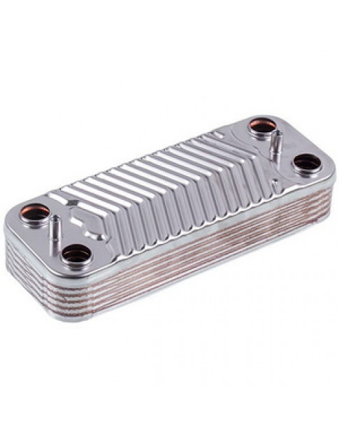 Теплообмінник пластинчастий ГВП (12 пластин) для газового котла Ferroli 902410680