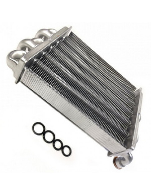 Теплообмінник бітермічний для газового котла Roda Vortech One, Unical Idea 18-24 кВт 95262566