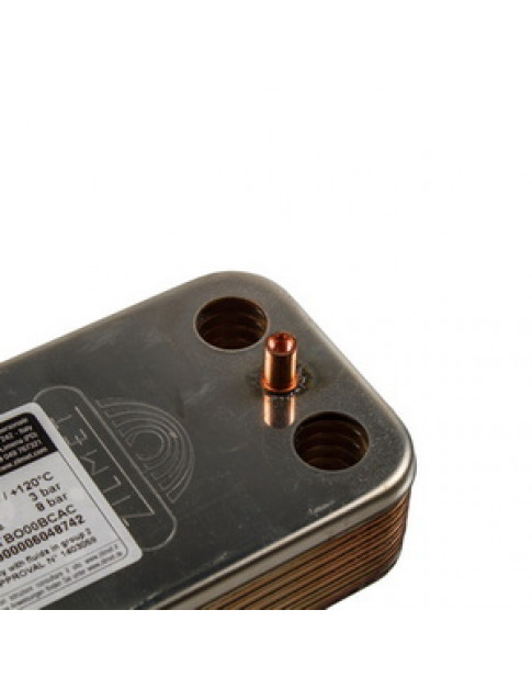 Теплообмінник пластинчастий ГВП (12 пластин) для газового котла Ariston Uno 24 Mi/MFFI 995945 Теплообмінник пластинчастий ГВП (12 пластин) для газового котла Ariston Uno 24 Mi/MFFI 995945