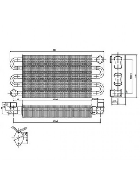 Теплообмінник первинний для газового котла Ariston 999152
